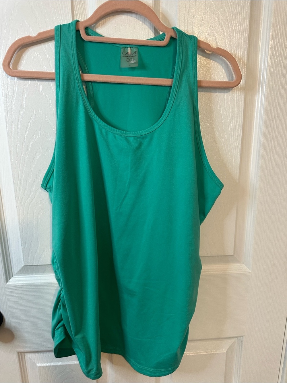 CAlia Scoop Neck Tank Top in Teal